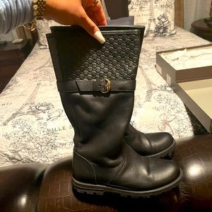 Gucci motor boots! Super soft leather!